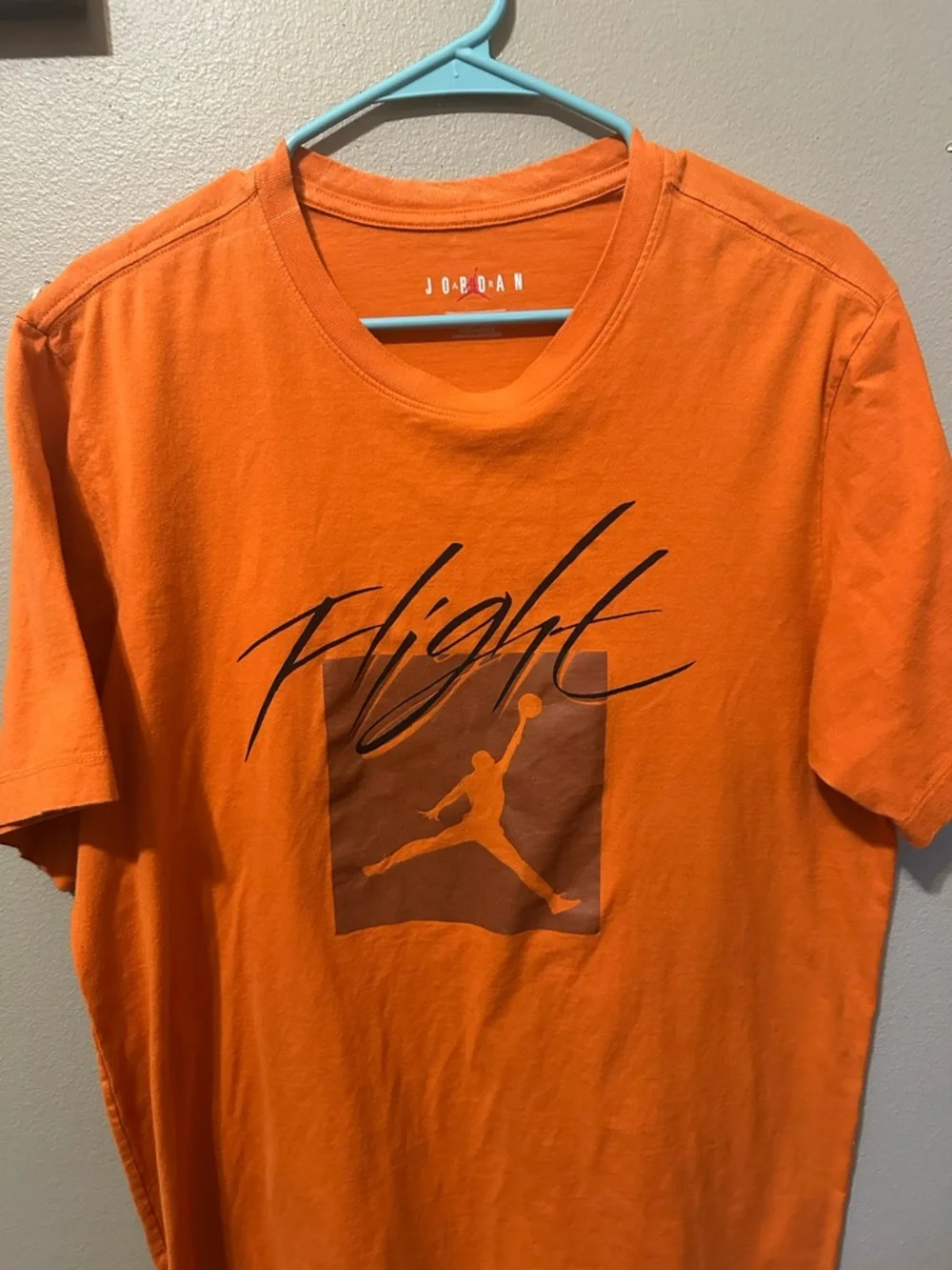 Air Jordan Flight Jumpman Nike Graphic T-Shirt Orange 637586-80K